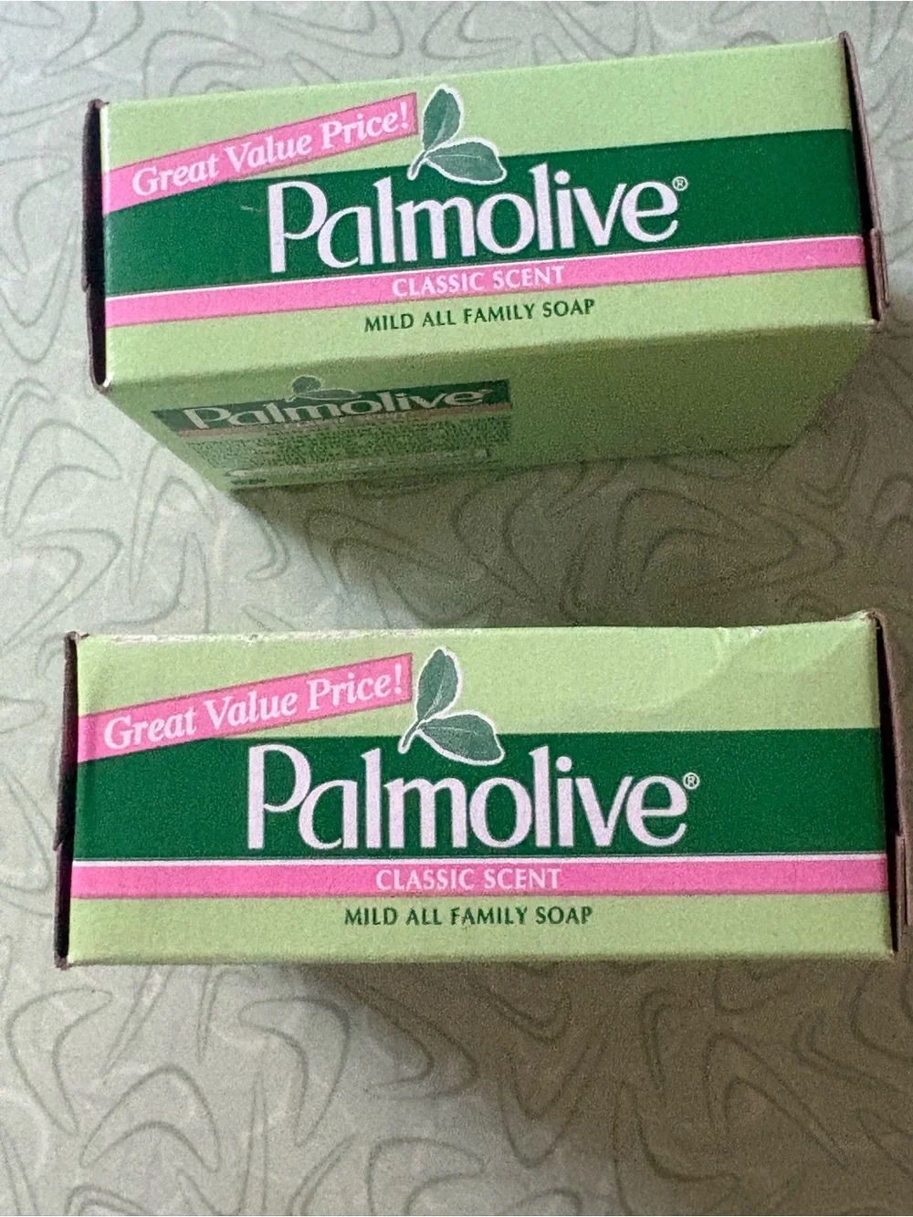 Vtg Lot of 2 Palmolive Classic Scent Mild All Family Bar Soap (3.2 oz Each) — NO